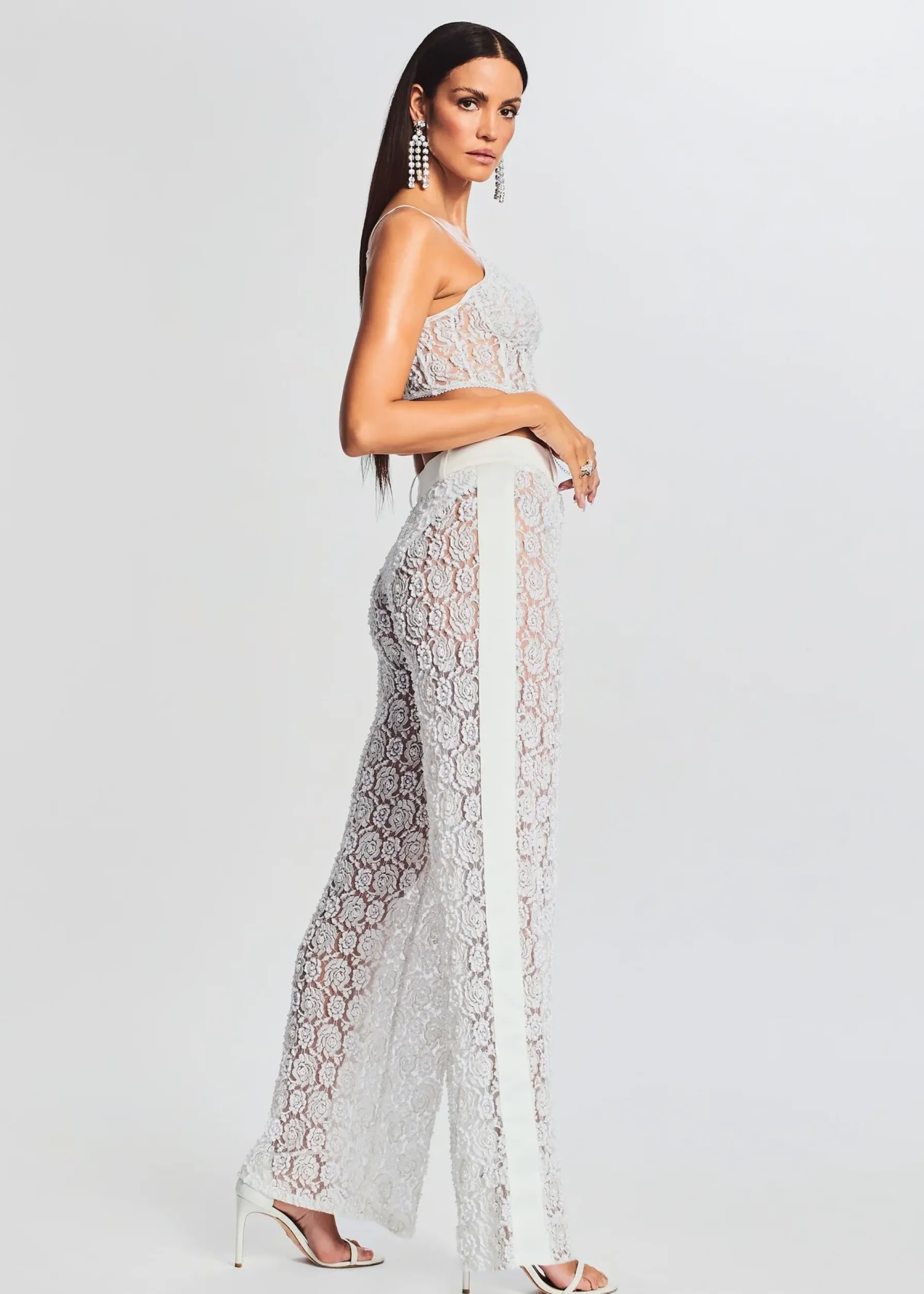 Retrofete Lulu Lace Pant White Hot