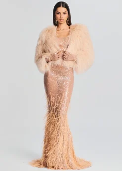Retrofete Luxe Fur Jacket Tannin Discount