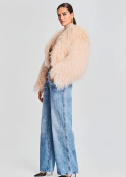 Retrofete Luxe Fur Jacket Tannin New