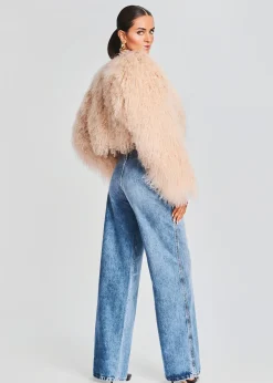 Retrofete Luxe Fur Jacket Tannin New