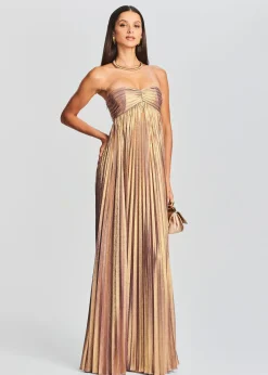 Retrofete Lyanna Dress Purple/Gold Flash Sale