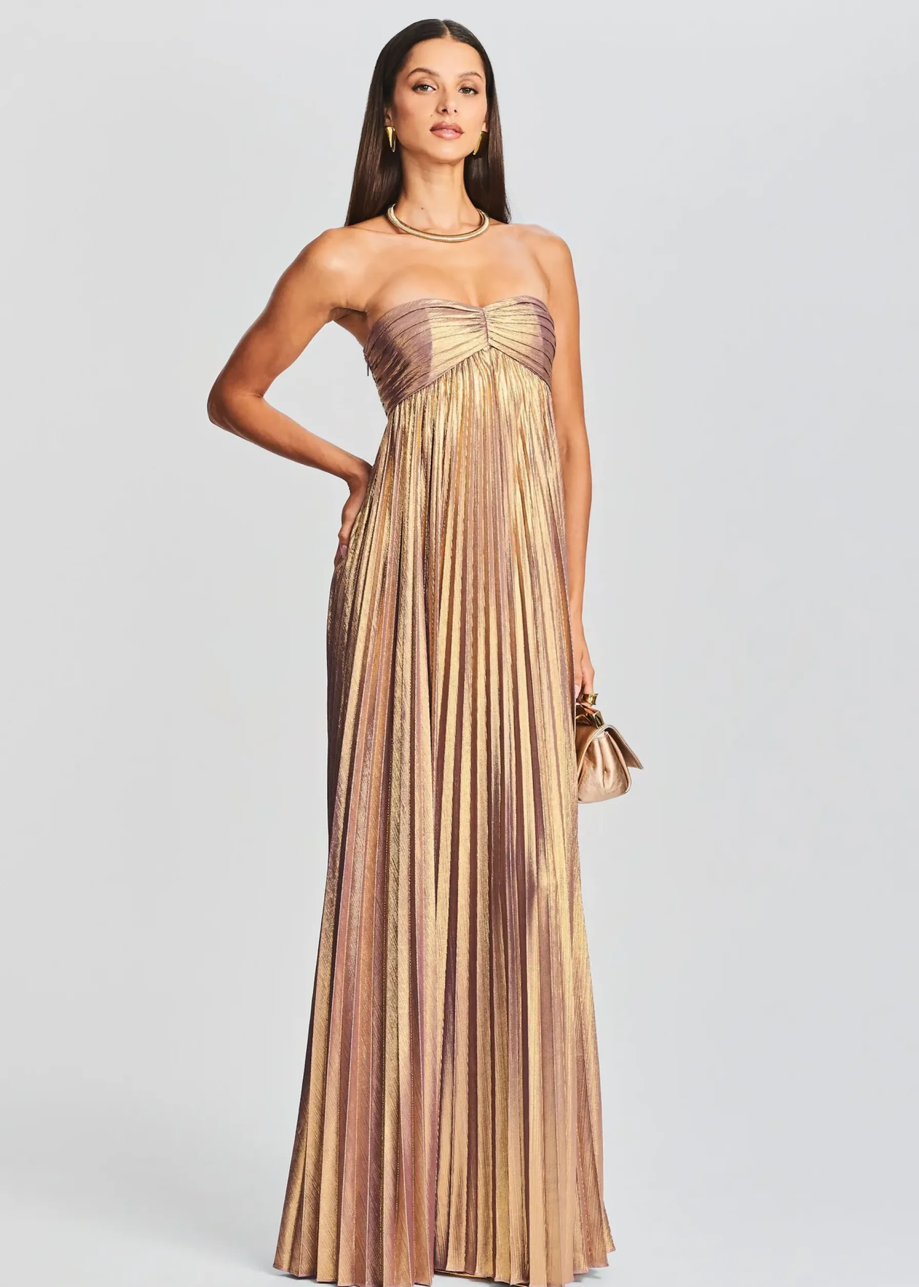 Retrofete Lyanna Dress Purple/Gold Shop