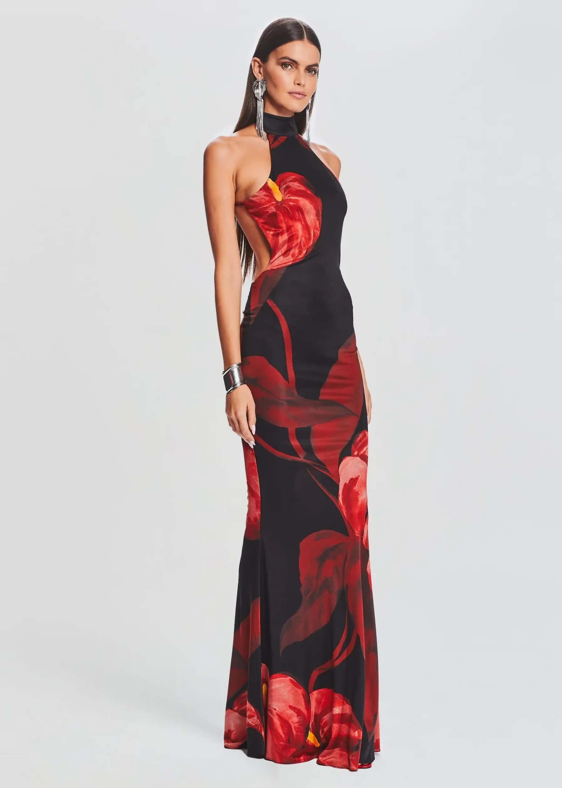 Retrofete Mabel Dress Red Anthurium Discount