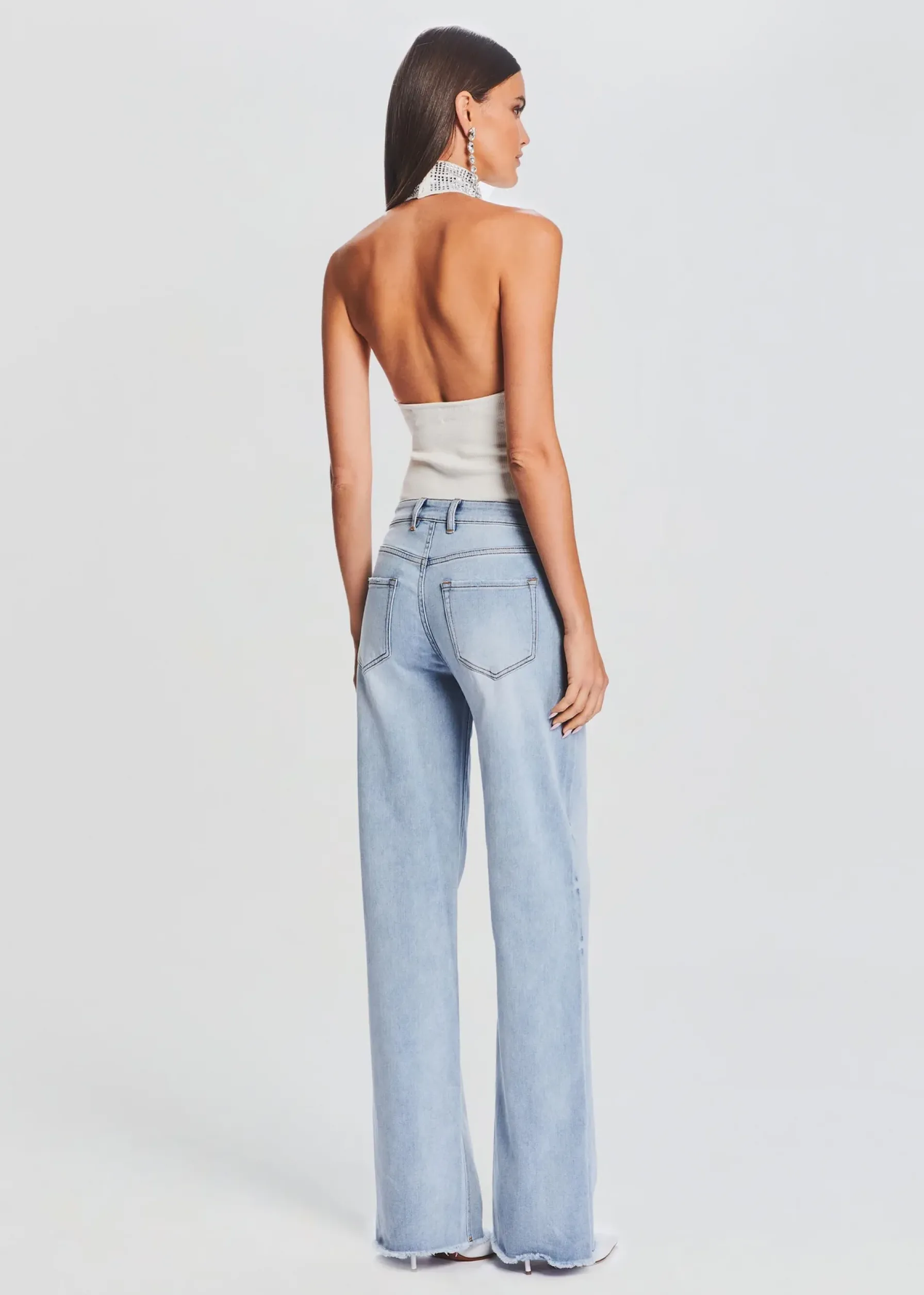Retrofete Maci Embellished Knit Bodysuit White Flash Sale