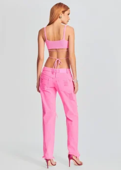 Retrofete Maggie Low Rise Jean Neon Pink Cheap