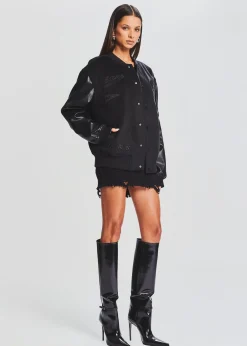Retrofete Malcolm Bomber Jacket Black Hot