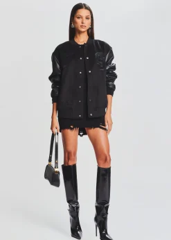 Retrofete Malcolm Bomber Jacket Black Hot