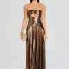 Retrofete Mallory Dress Metallic Bronze Best Sale