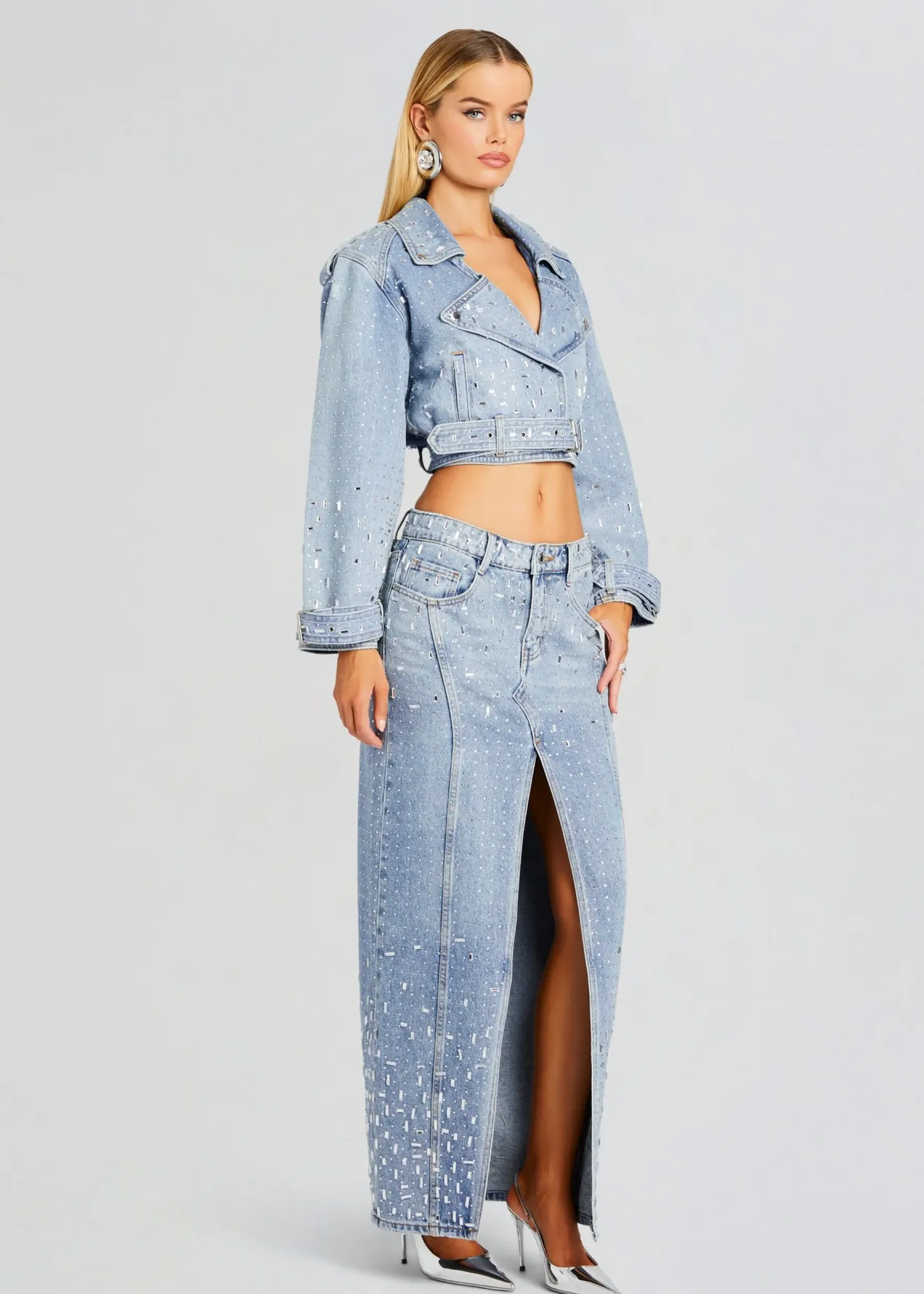 Retrofete Marcie Embellished Denim Jacket Tresca Store