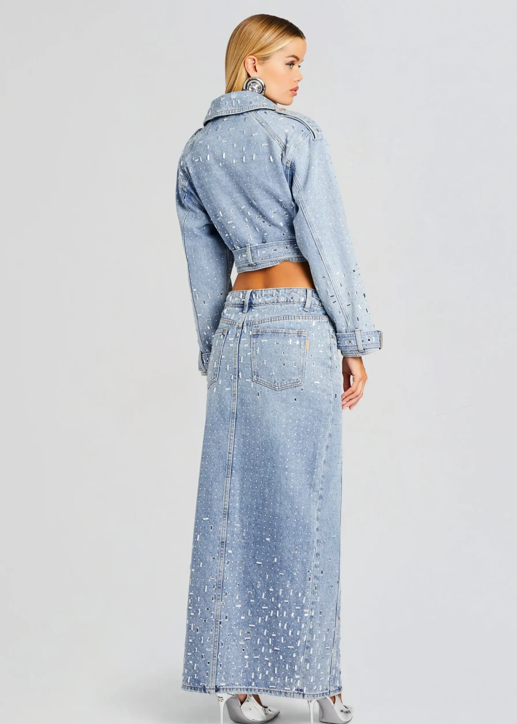 Retrofete Marcie Embellished Denim Jacket Tresca Shop