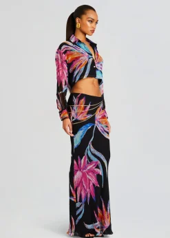 Retrofete Margo Crop Shirt Black Hot