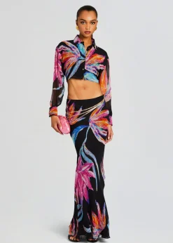Retrofete Margo Crop Shirt Black Hot