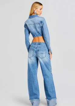 Retrofete Margot Cuffed Boyfriend Jean River Best Sale