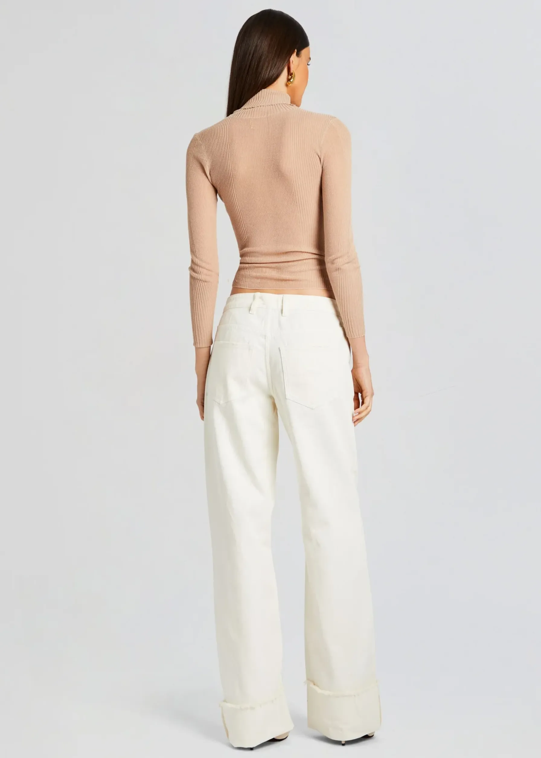 Retrofete Margot Cuffed Boyfriend Jean Off White Hot