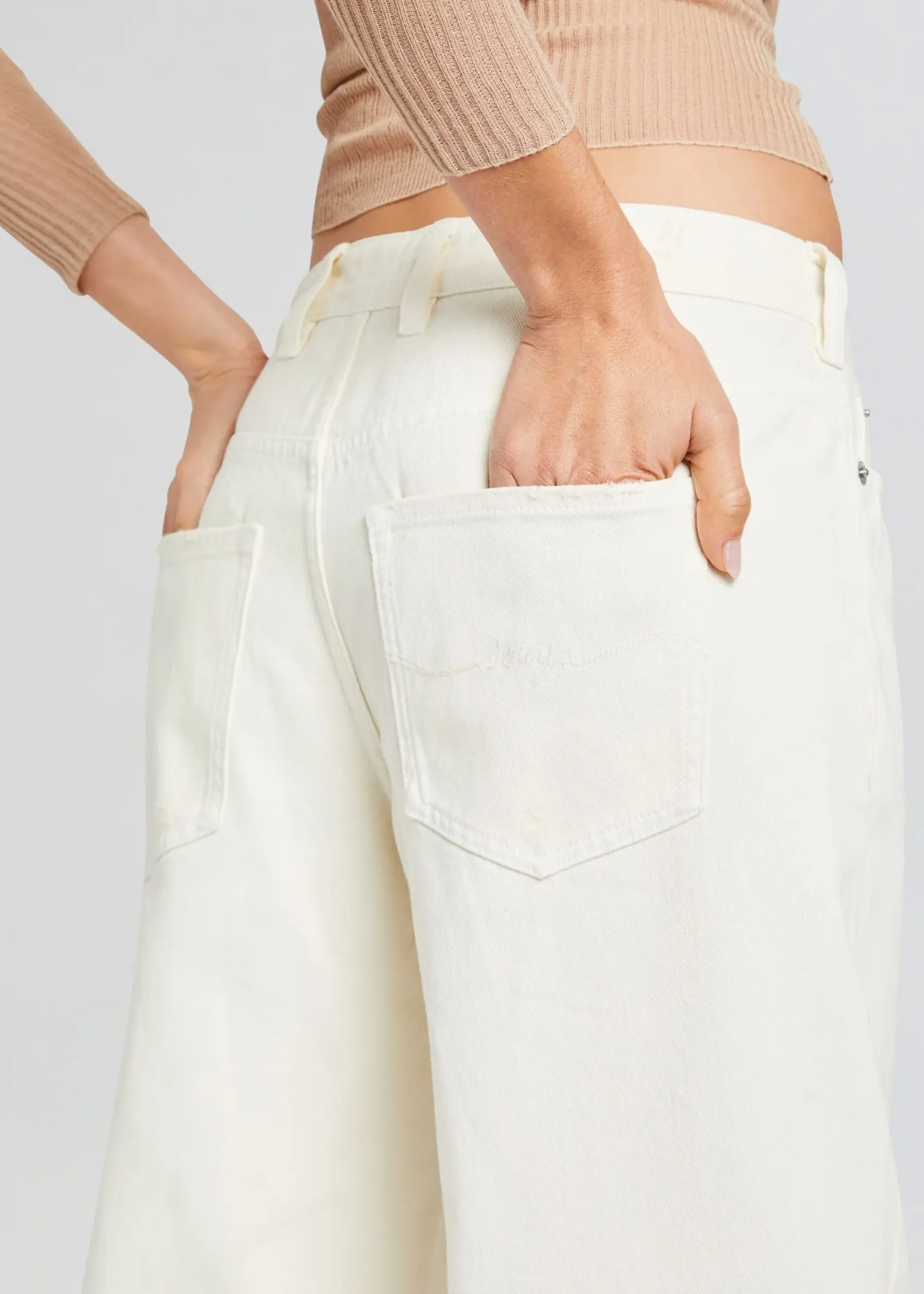 Retrofete Margot Cuffed Boyfriend Jean Off White Online