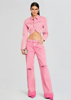 Retrofete Margot Cuffed Boyfriend Jean Malibu Pink Cheap