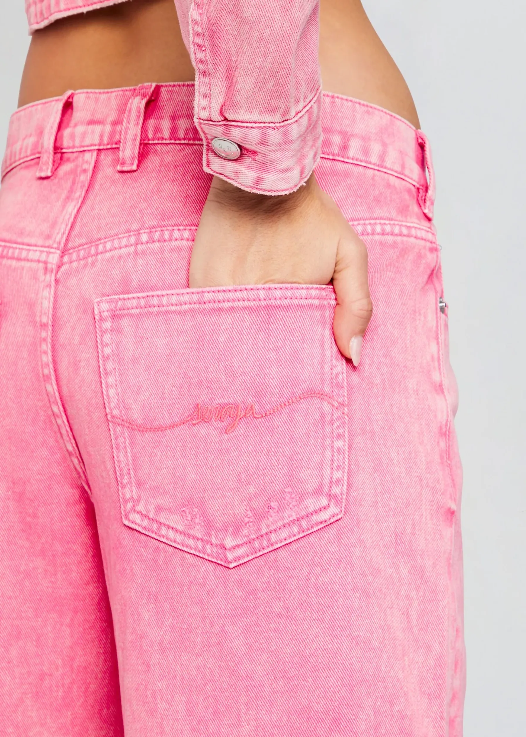 Retrofete Margot Cuffed Boyfriend Jean Malibu Pink Discount