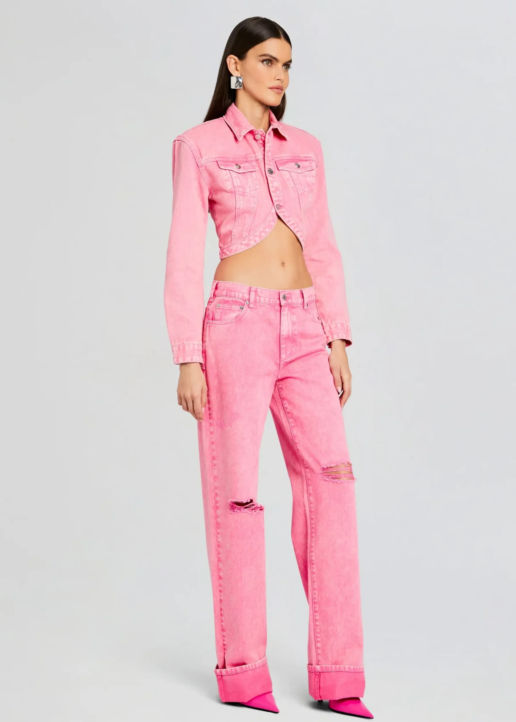 Retrofete Margot Cuffed Boyfriend Jean Malibu Pink Discount