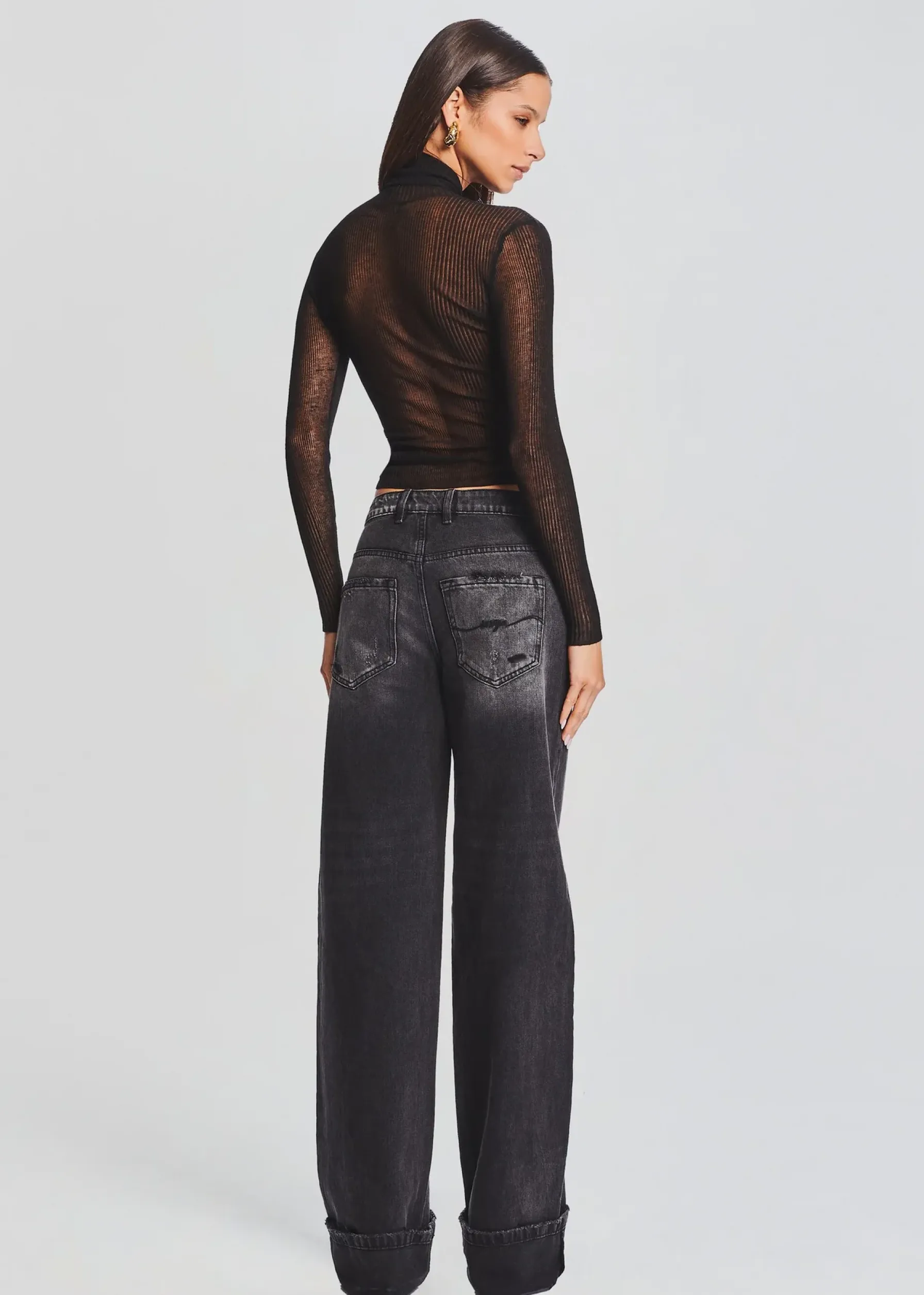 Retrofete Margot Cuffed Boyfriend Jean Midnight Hot