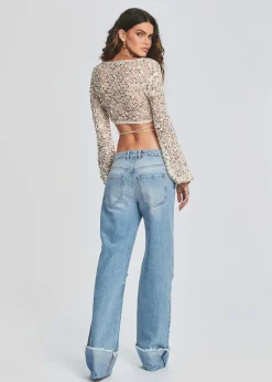 Retrofete Margot Cuffed Boyfriend Jean Coastline New