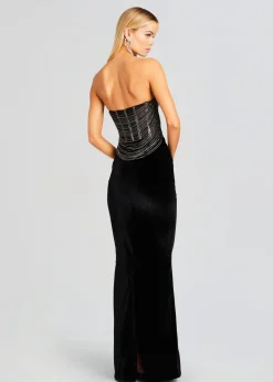 Retrofete Mariah Embellished Dress Black/Silver Discount