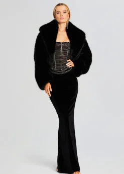 Retrofete Mariah Embellished Dress Black/Silver Online