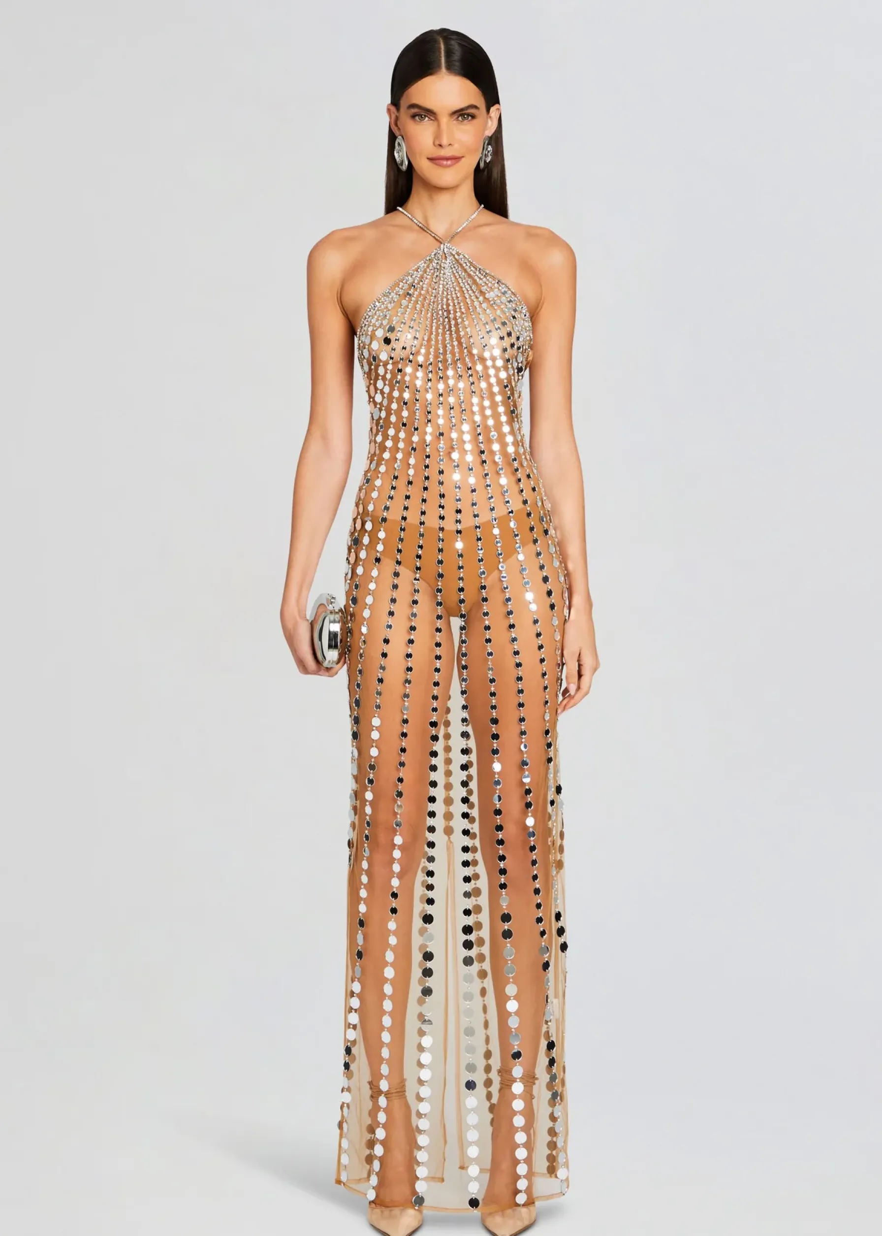 Retrofete Maris Embellished Dress Tannin Hot