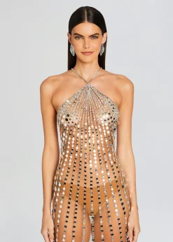Retrofete Maris Embellished Dress Tannin Hot