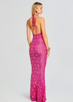Retrofete Massie Sequin Crochet Dress Paradise Pink Shop