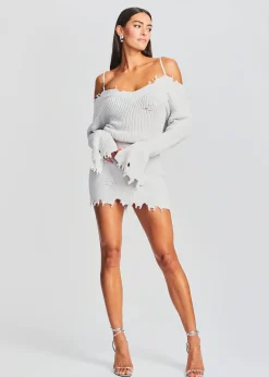 Retrofete Maude Sweater Dress Silver Clearance
