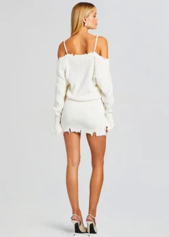 Retrofete Maude Sweater Dress Winter White Store