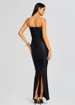 Retrofete Maura Lycra Midi Dress Black Outlet