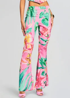 Retrofete Megan Pant Pink Floral New