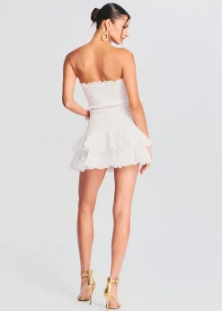 Retrofete Megan Short Dress White Fruition Cheap