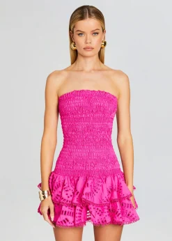 Retrofete Megan Short Dress Hot Pink Online
