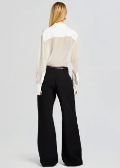 Retrofete Meghan Panelled Silk Blouse White Fashion