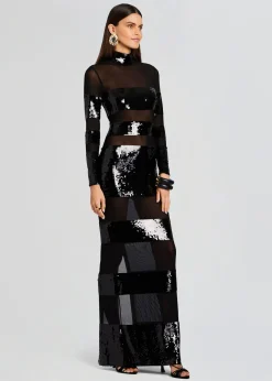 Retrofete Melina Sequin Dress Black Flash Sale