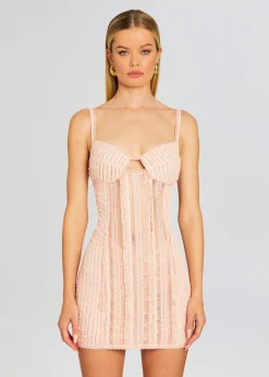 Retrofete Mercey Short Dress Dusty Pink Discount
