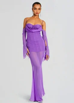 Retrofete Meredith Dress Amethyst Clearance