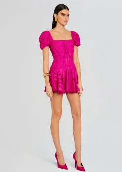 Retrofete Mexik Short Dress Hot Pink New