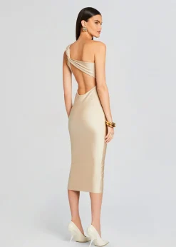 Retrofete Mildred Dress Gold Flash Sale