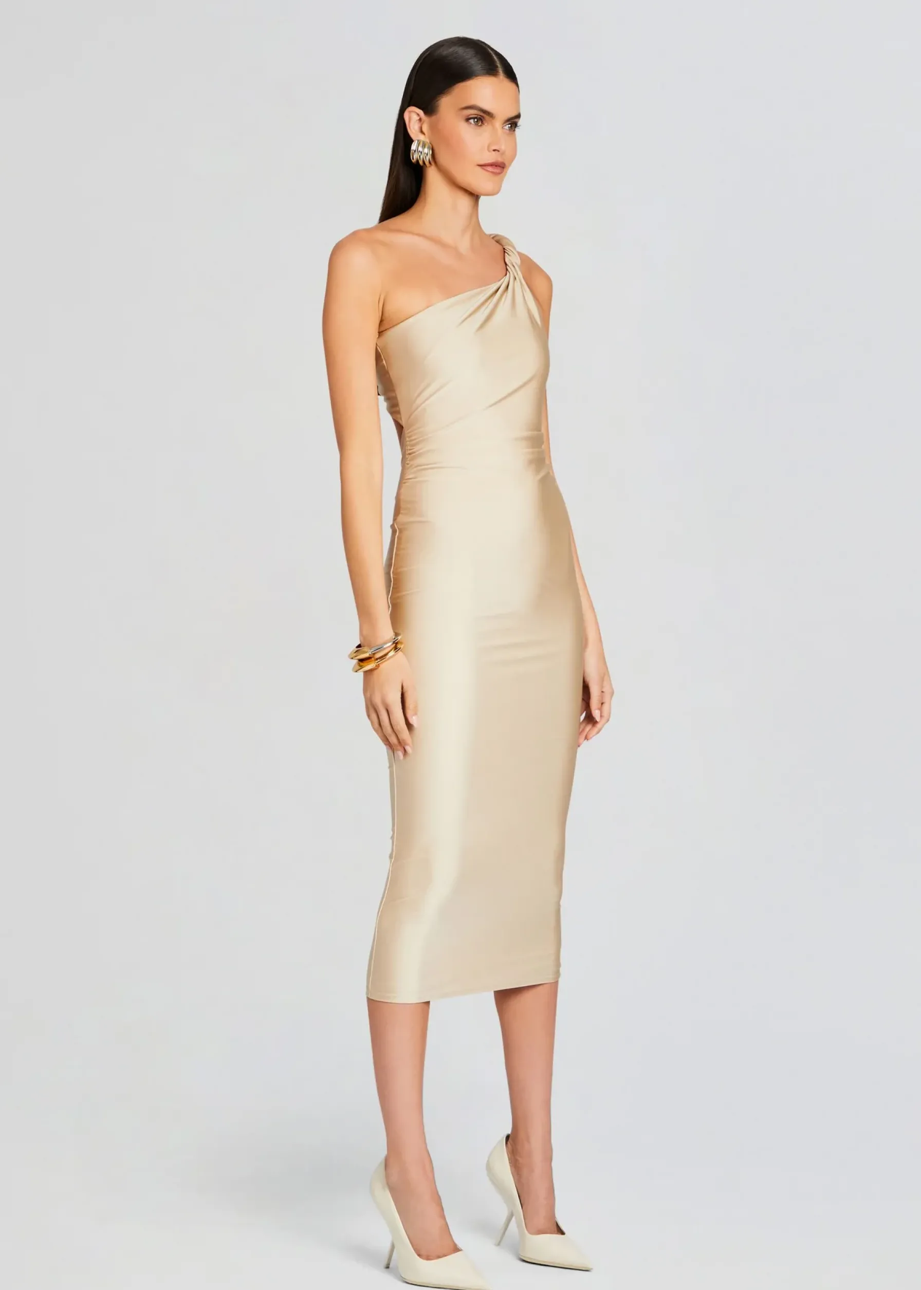 Retrofete Mildred Dress Gold Sale