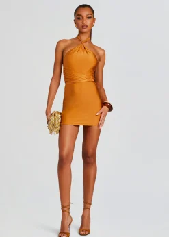 Retrofete Millane Dress Tobacco Flash Sale