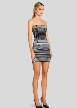 Retrofete Minette Skirt Metallic Black/Silv Flash Sale