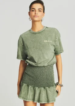 Retrofete Miranda T-Shirt Dress Vintage Green Outlet