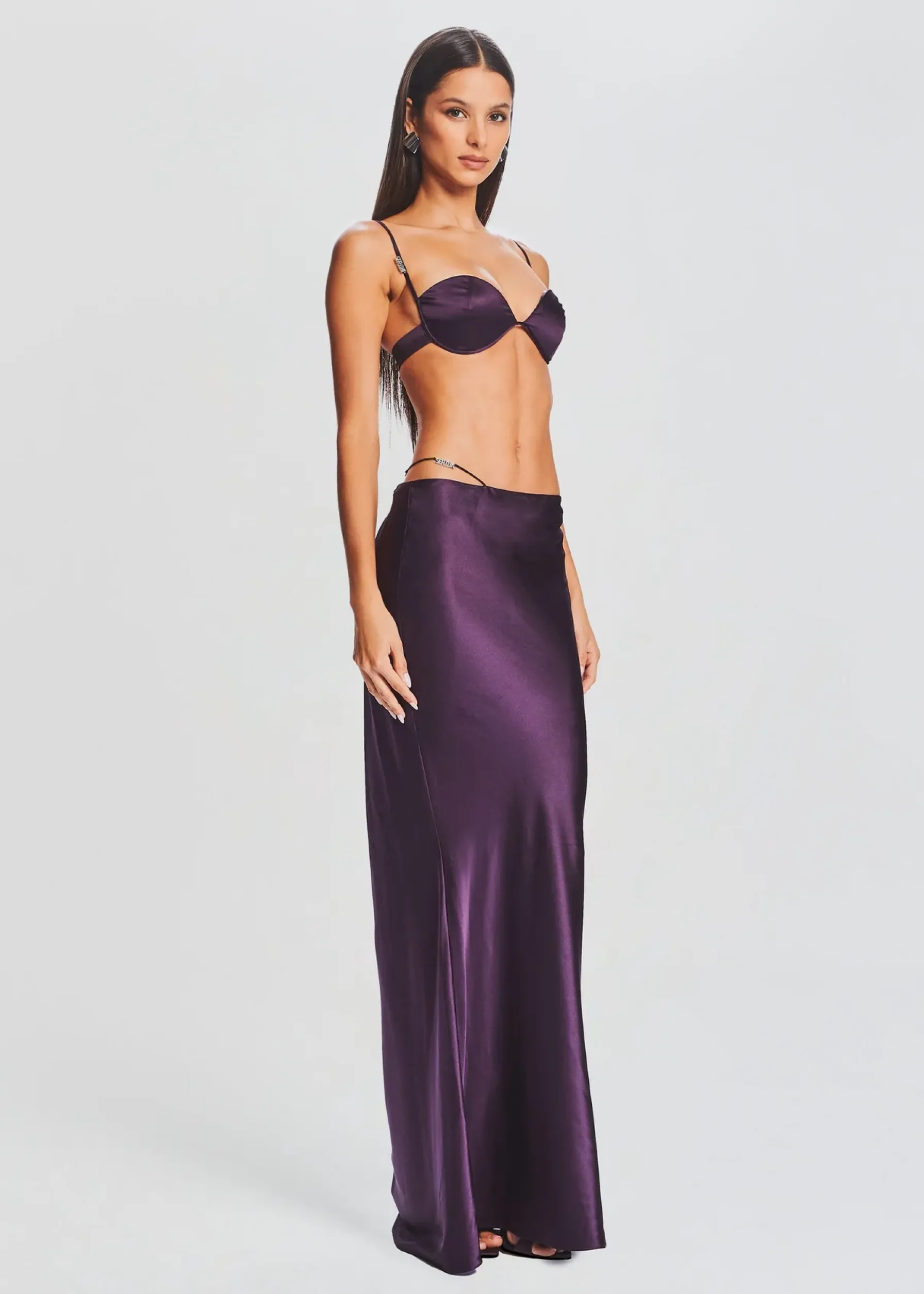 Retrofete Monet Silk Bra Eggplant Sale
