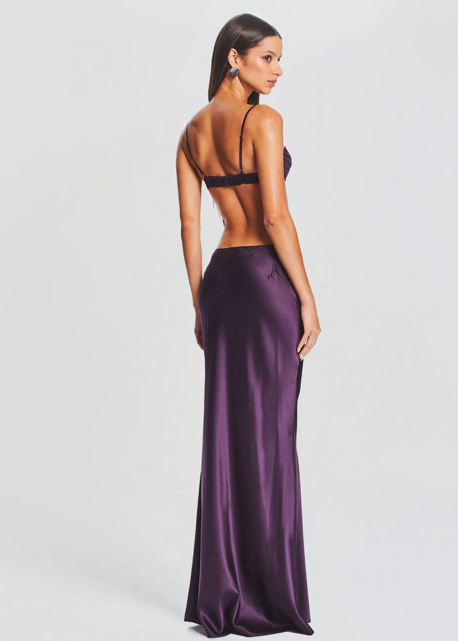 Retrofete Monet Silk Bra Eggplant Sale
