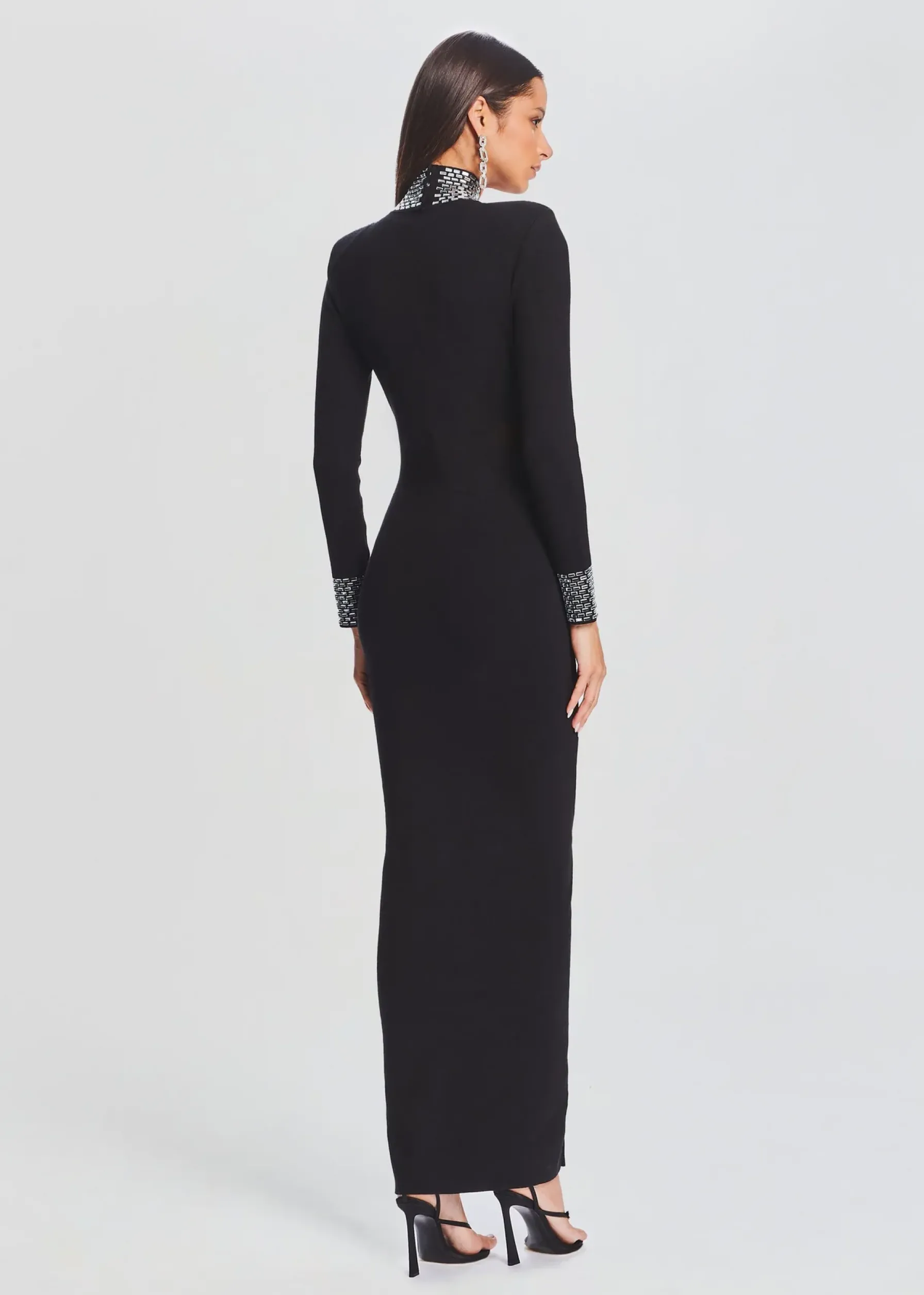 Retrofete Monroe Embellished Knit Dress Black Store