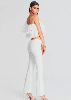 Retrofete Murphy Mid Rise Jean White Cheap