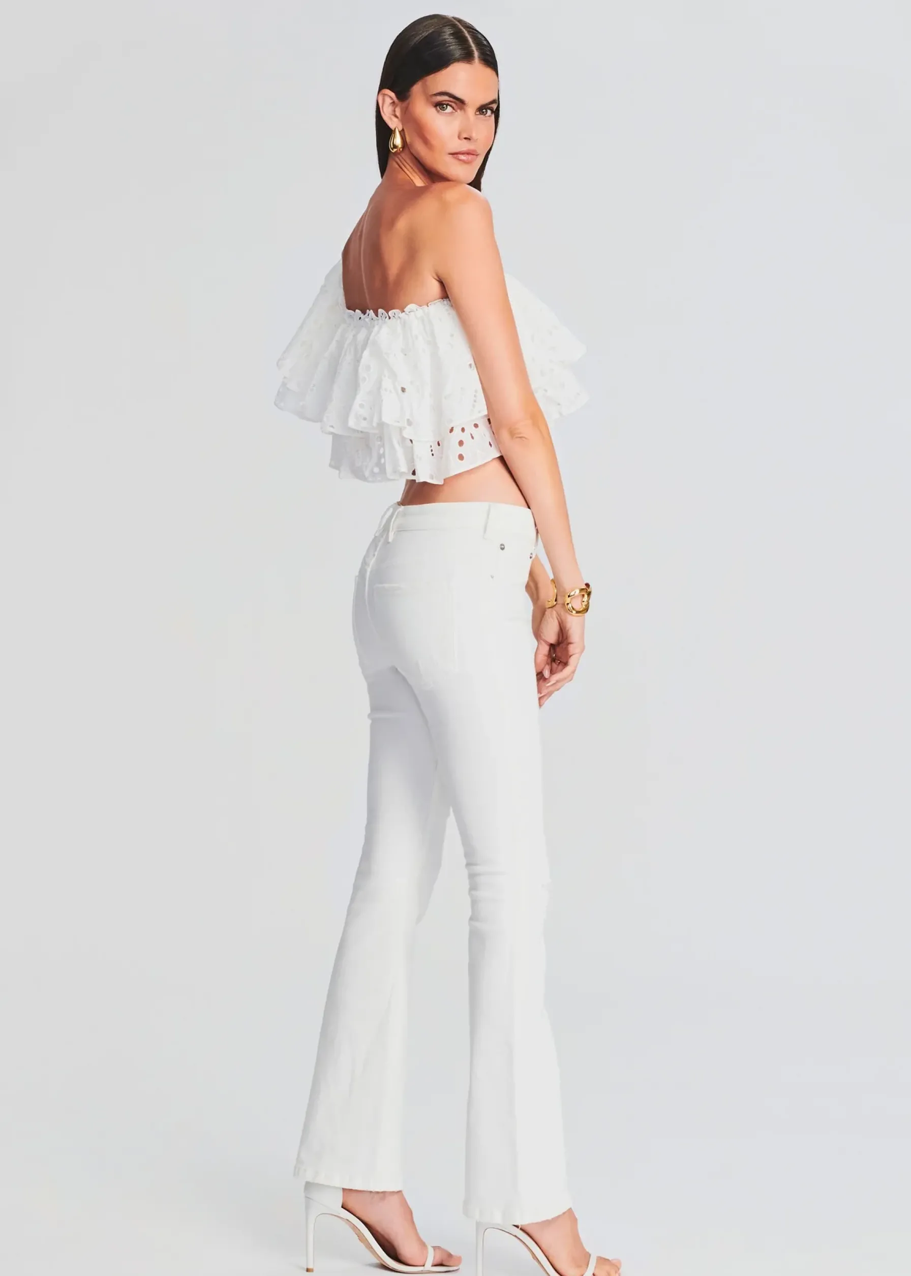 Retrofete Murphy Mid Rise Jean White Cheap